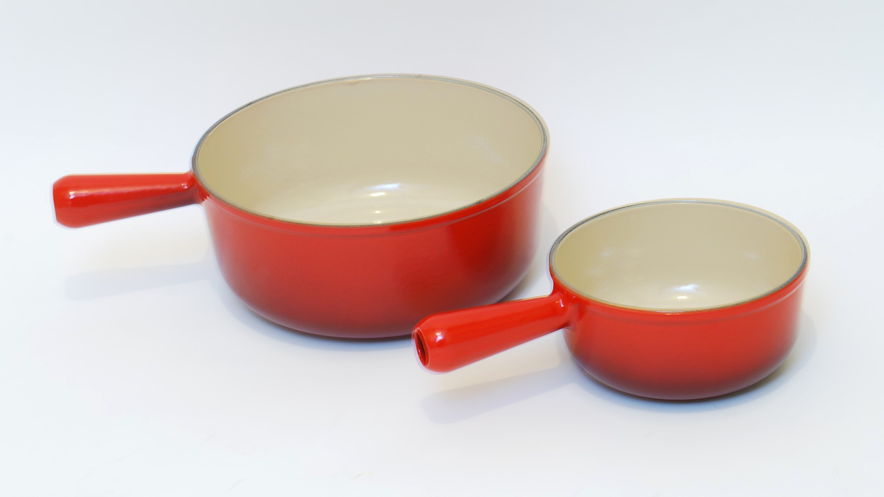 157557 Fondue Caquelon Gusseisen