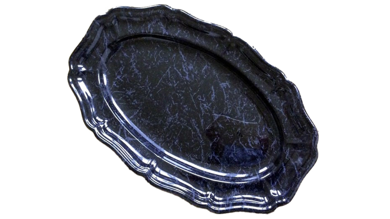 185437 Präsentations Platte oval 30 x 47 cm