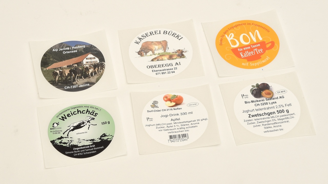 196593 Selbstklebe-Etiketten Kiaro weiss Ø 57 mm