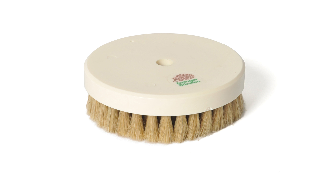 364006 Käse-Waschbürste Naturborsten rund weich