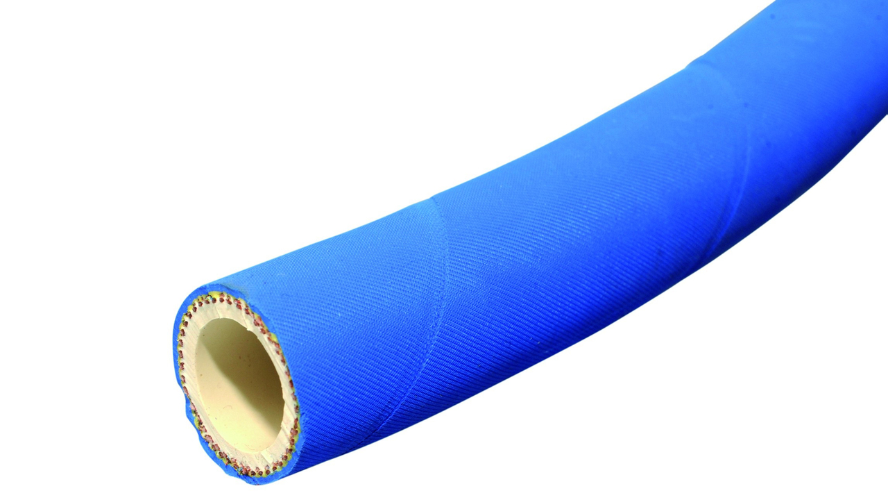 601640 Milchschlauch Gummi mit Nylonspirale
601640 Tuyau à lait, caoutch. bleu à spirale en nylon