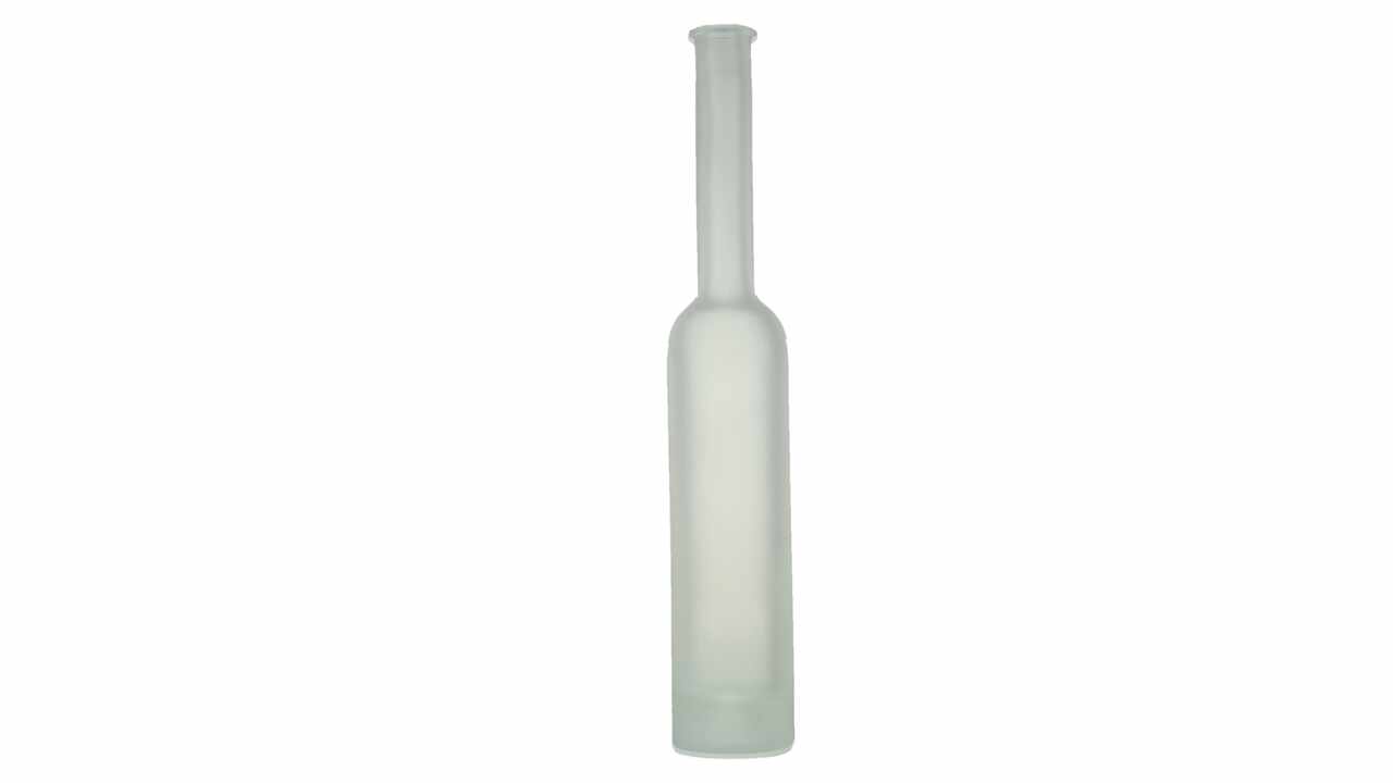 811005 Platinflasche weiss matt, Cordonmündung, 100 ml