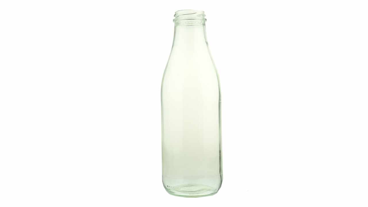 189125 Glasflasche, Ø 53 mm, 1 Liter