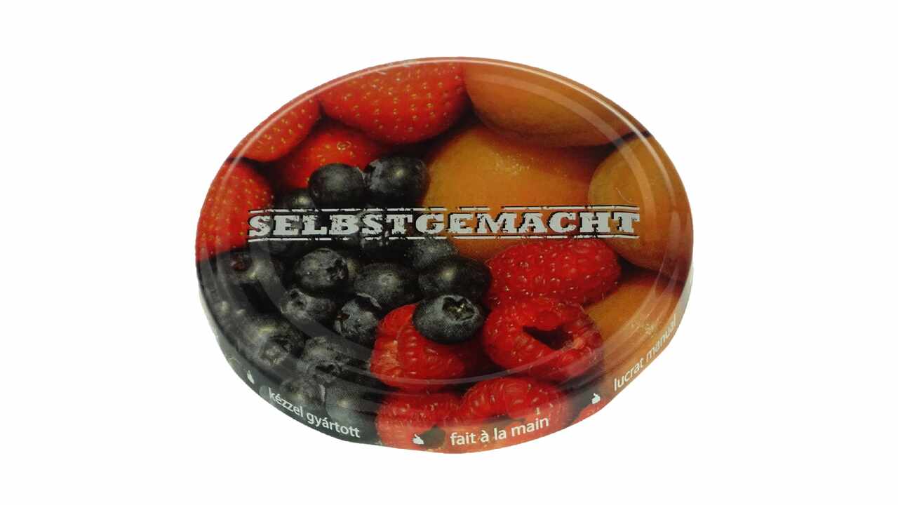 189198 Blech-Deckel Twist-Off Obst, Ø 82 mm