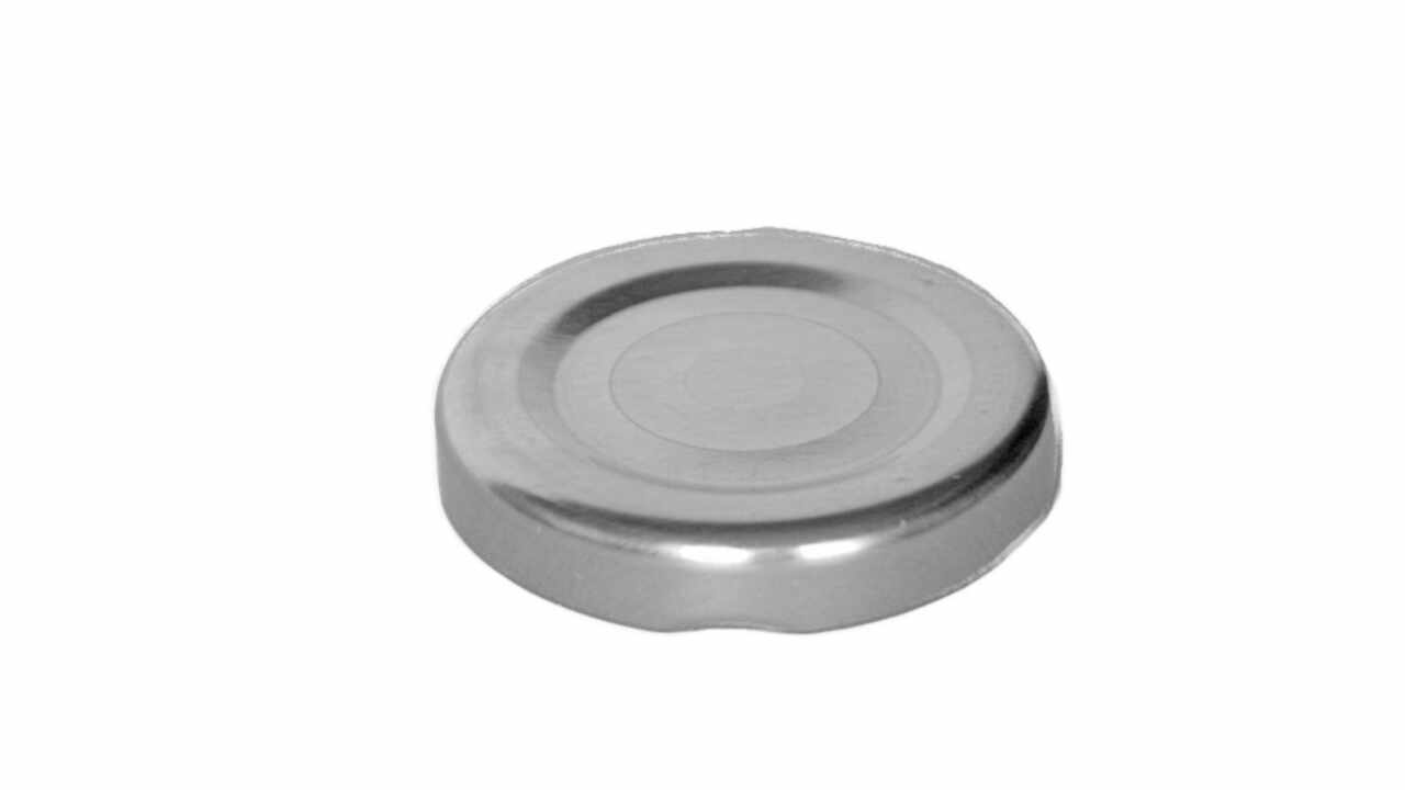 189196 Blech-Deckel Twist-Off Silber, Ø 82 mm