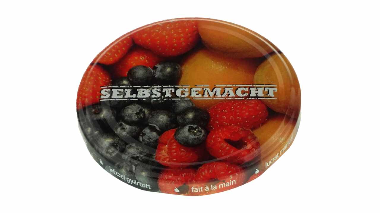 189198 Blech-Deckel Twist-Off Obst, Ø 82 mm