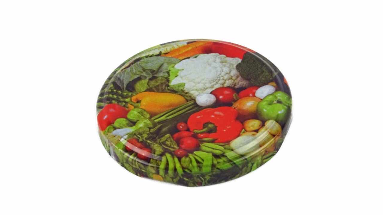 189334 Blech-Deckel Twist-Off Gemüse, Ø 70 mm