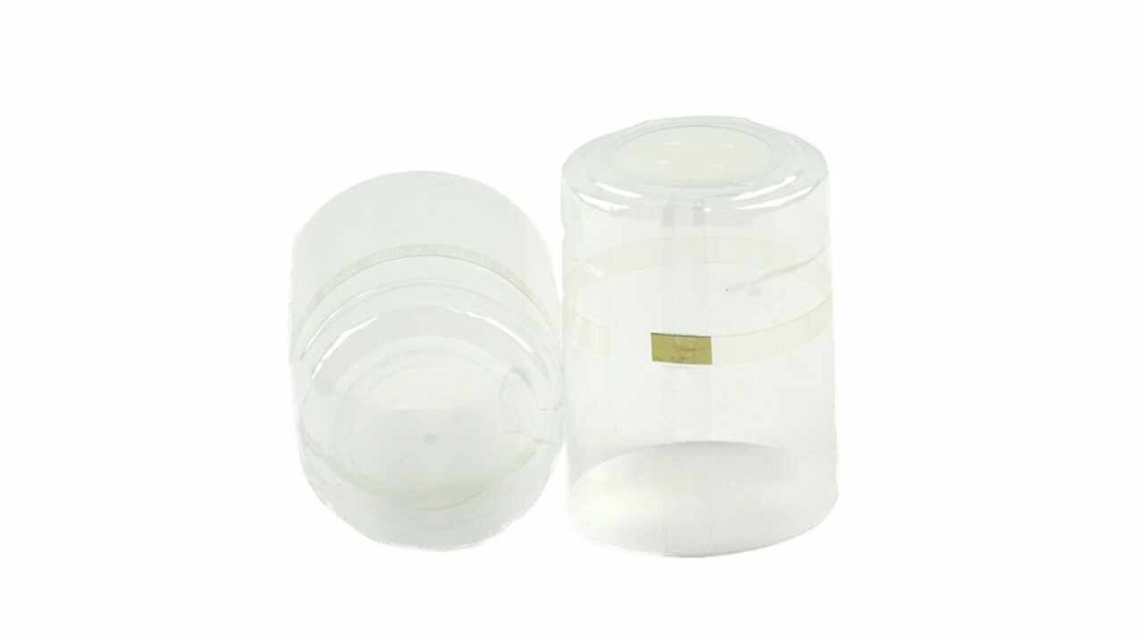 819108 Schrumpfkapseln transparent, Ø 39.5 mm, horizontal