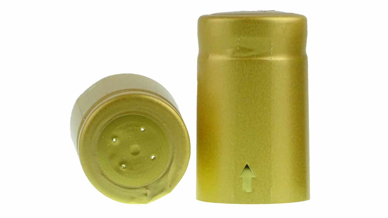 819124 Schrumpfkapseln Gold, Ø 34 mm, vertikal