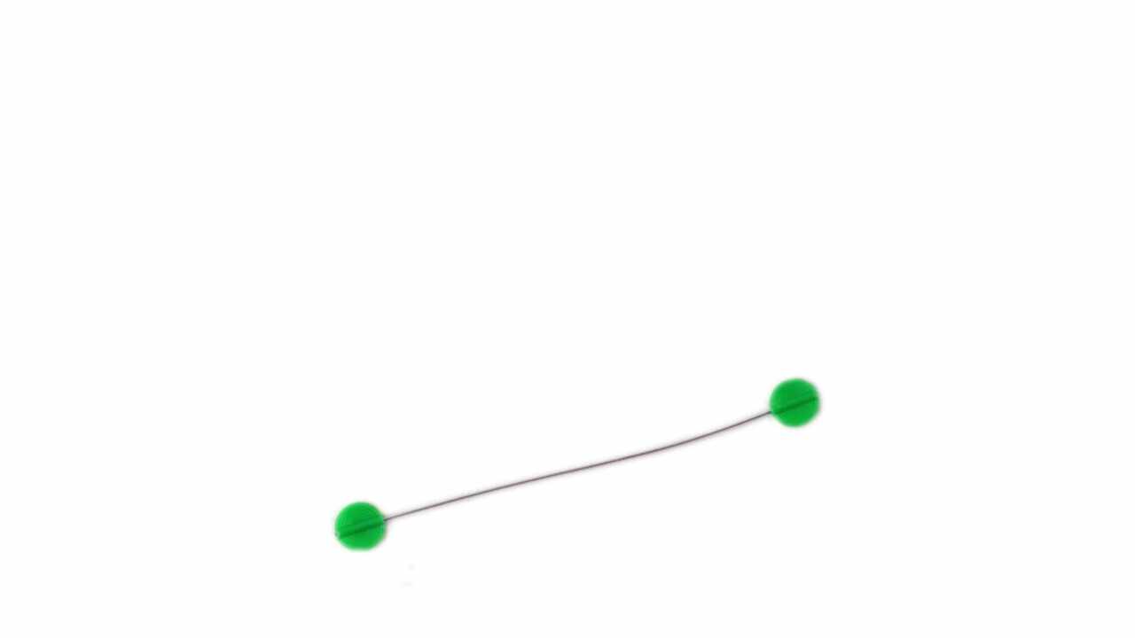 180430 Beutelverschlüsse grün, 8 cm 