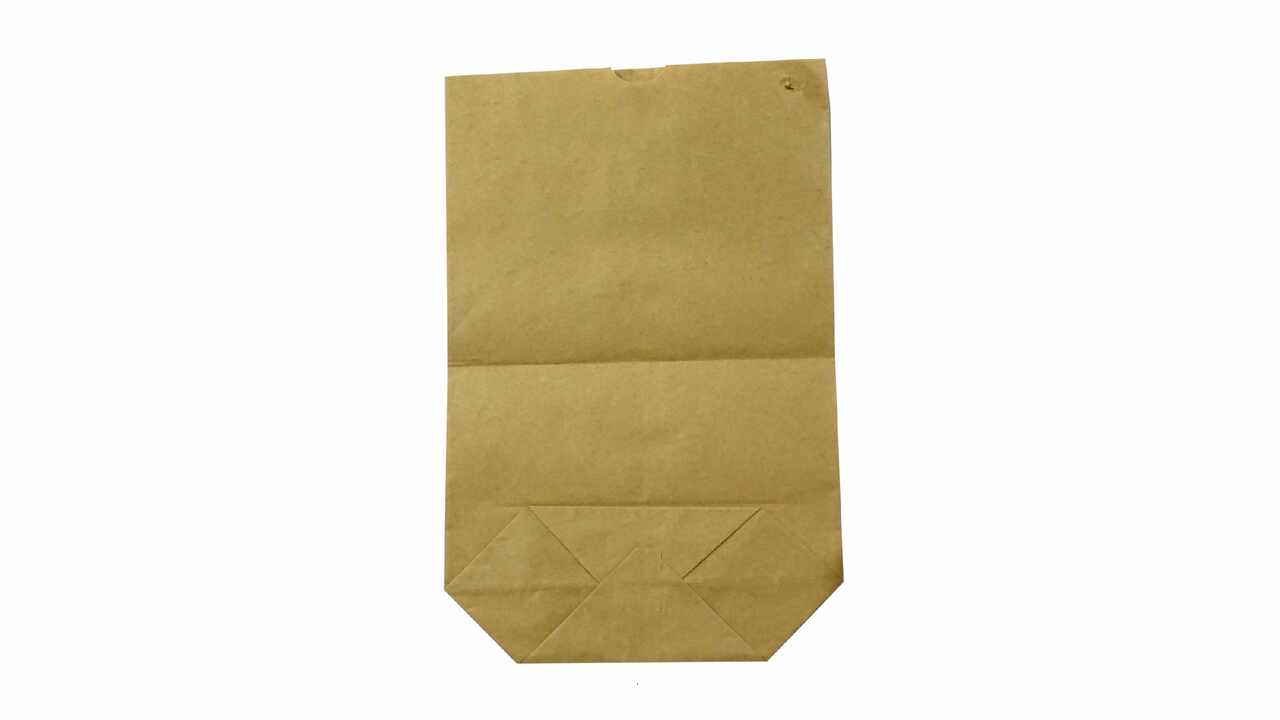 180007 Papierbeutel braun, 75 x 195mm H 255mm