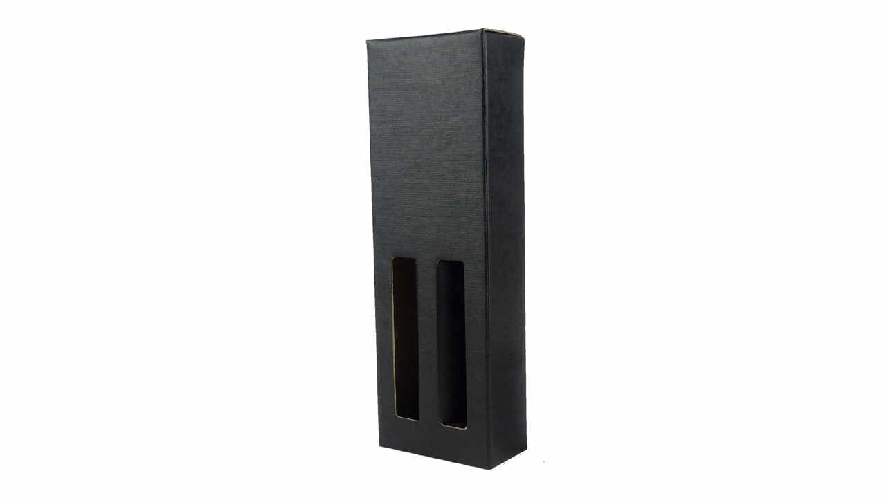 186549 Geschenkkarton Seta Nero, Platin 2x 350 ml