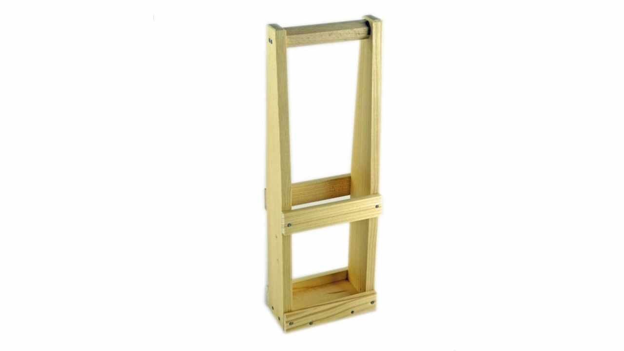 186554 Holzträger 2 x 200 ml Platin