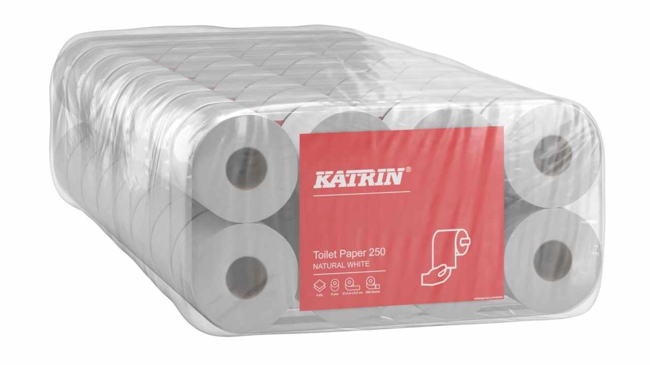 585858 WC-Papier Katrin Activa 250, Pack à 64 Rollen