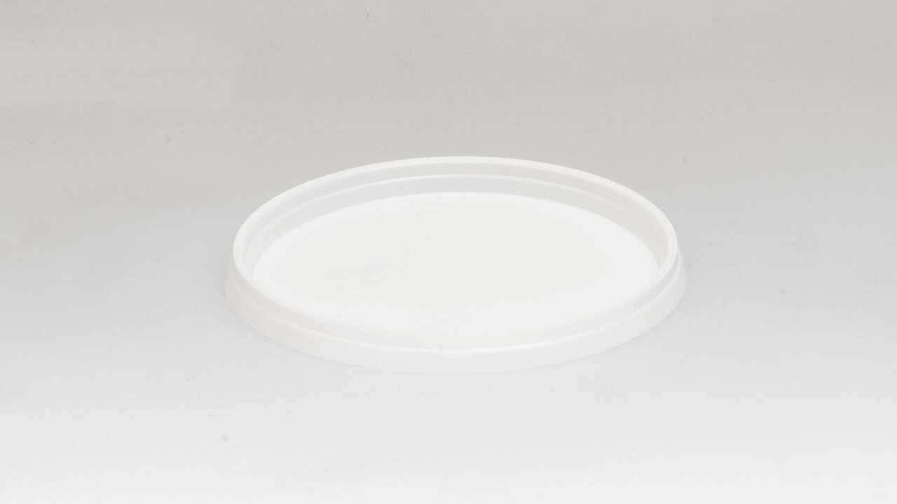 188713 Deckel PP Slimline Ø 95 mm weiss zu 200g / 300g / 500g Becher