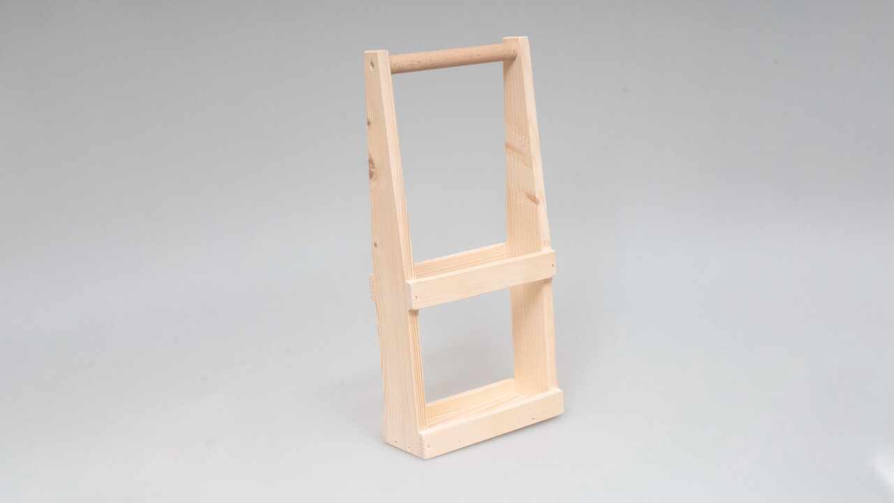 186558 Holzträger 2 x 100 ml Platin