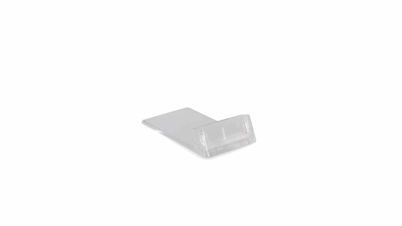 678174 Liegehalter transparent für PVC-Beschriftungskarten
