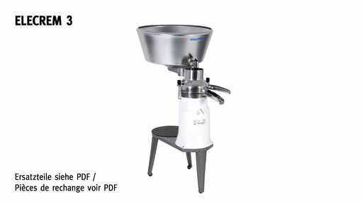 141003 Milch-Zentrifuge Elecrem 3, Ersatzteile 