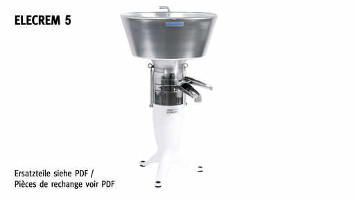 141005 Milch-Zentrifuge Elecrem 5, Ersatzteile 