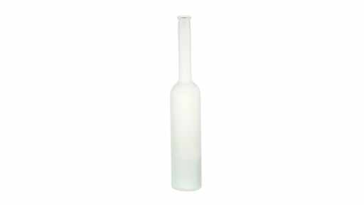 811015 Platinflasche weiss matt, Cordonmündung, 500 ml