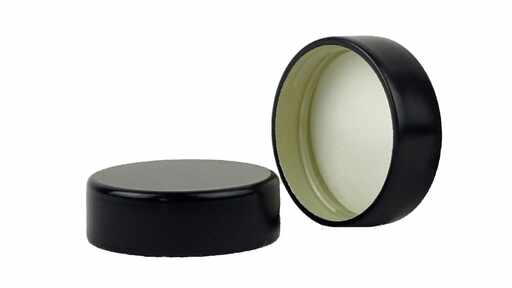 819043 Alu-Schraubdeckel GCMI schwarz, Ø 28 mm