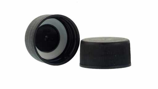 819021 Schraubdeckel Kunststoff PP, schwarz, Ø 28 mm