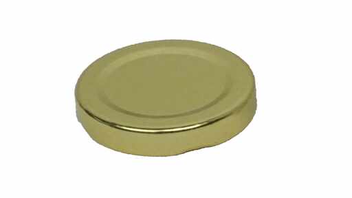 189190 Blech-Deckel Twist-Off Gold, Ø 66 mm