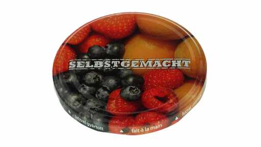189198 Blech-Deckel Twist-Off Obst, Ø 82 mm