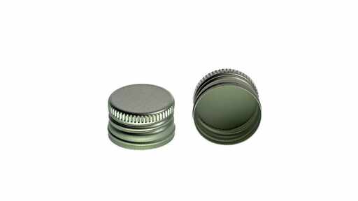 819010 Alu-Schraubdeckel PP Silber, Ø 18 mm