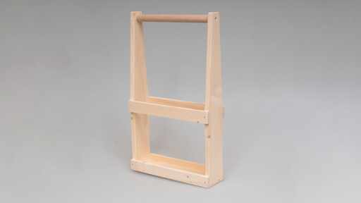 186556 Holzträger 4 x 100 ml Platin