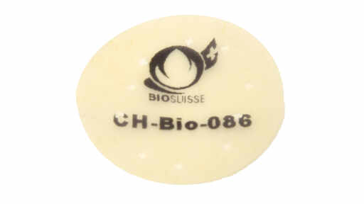 299256 Kaseinmarken opak Ø 55 mm, Knospe Bio Suisse, CH-Bio-086